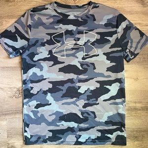 Boys Camo Under Armour Shirt